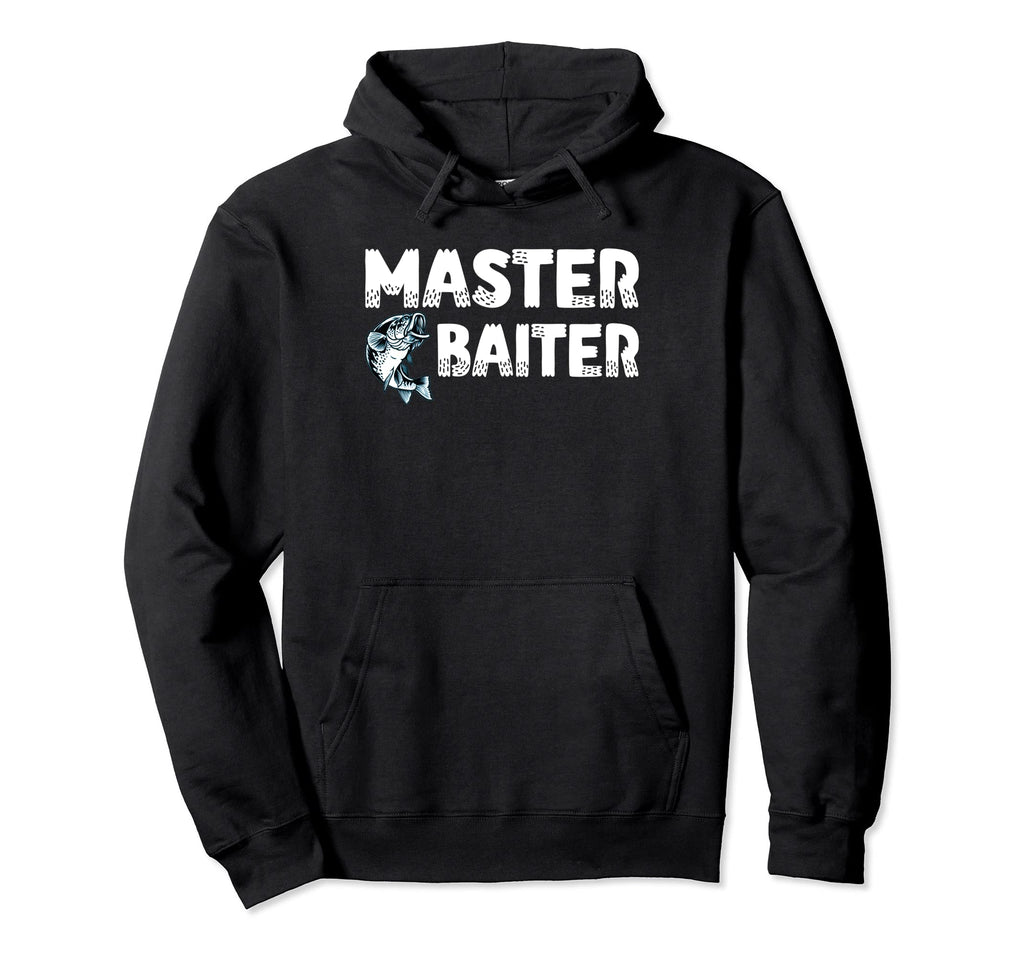 Master Baiter Bass Fishing Joke Dad Grandpa Hoodie - Graphic Print Unisex - T-Shirt, Sweatshirt, Hoodie