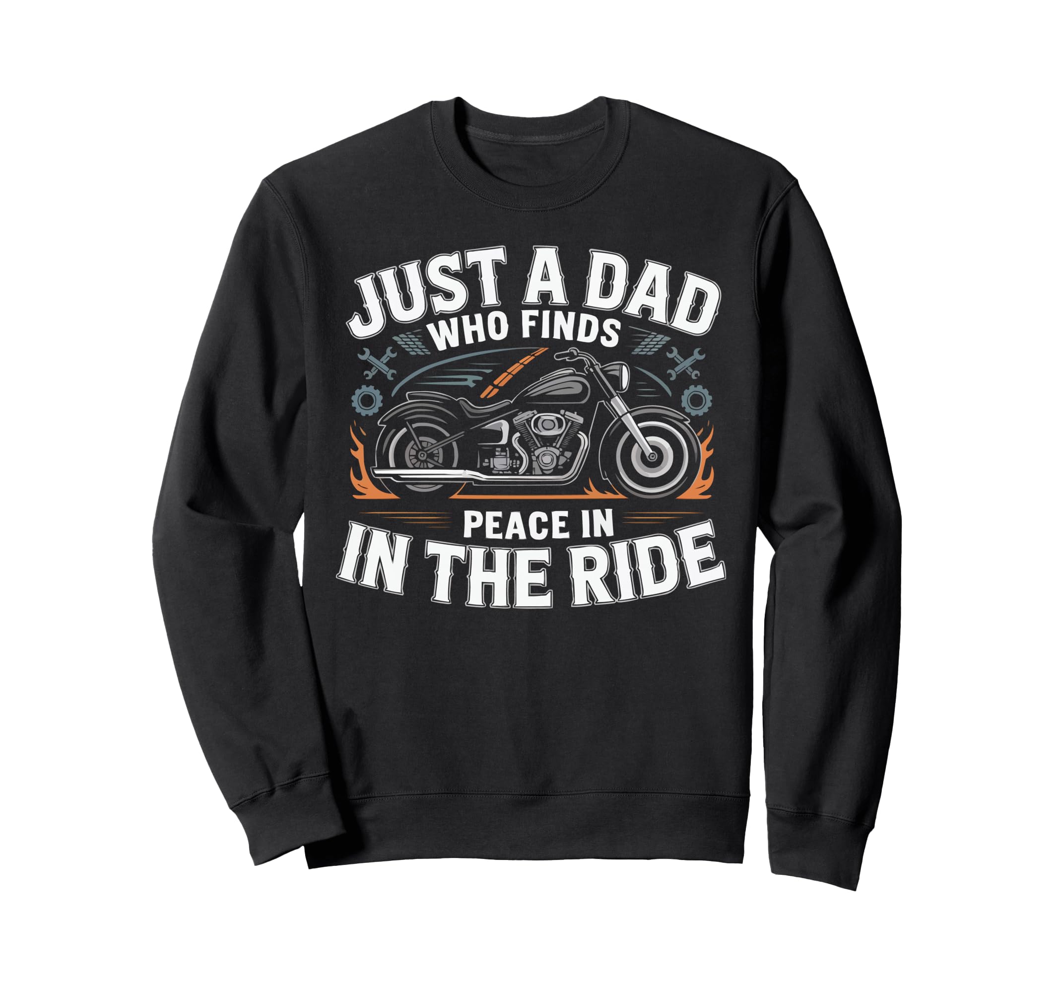 Motorcycle Dad Motorcyle Rider Daddy Sweatshirt - Custom Art Print Unisex - T-Shirt, Sweatshirt, Hoodie