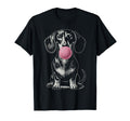 Dachshund Blowing Bubble Wiener Dog Dad T-Shirt - Streetwear Style Unisex - T-Shirt, Sweatshirt, Hoodie