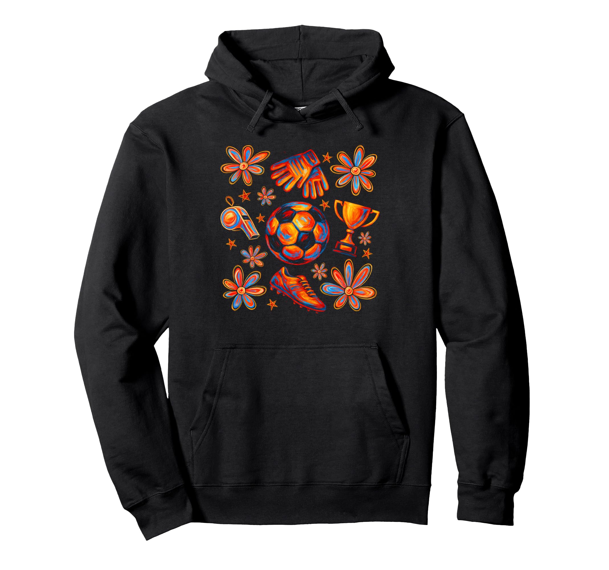 Soccer Player Soccer Lover Game Day Hoodie - Custom Art Print for Adults - T-Shirt, Sweatshirt, Hoodie