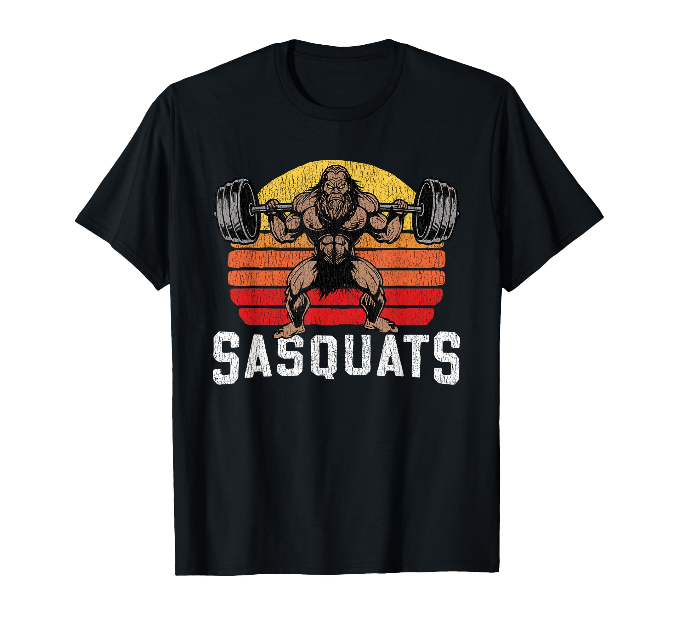 Sasquats Leg Day Weightlifting Bigfoot T-Shirt - Novelty Apparel Unisex - T-Shirt, Sweatshirt, Hoodie