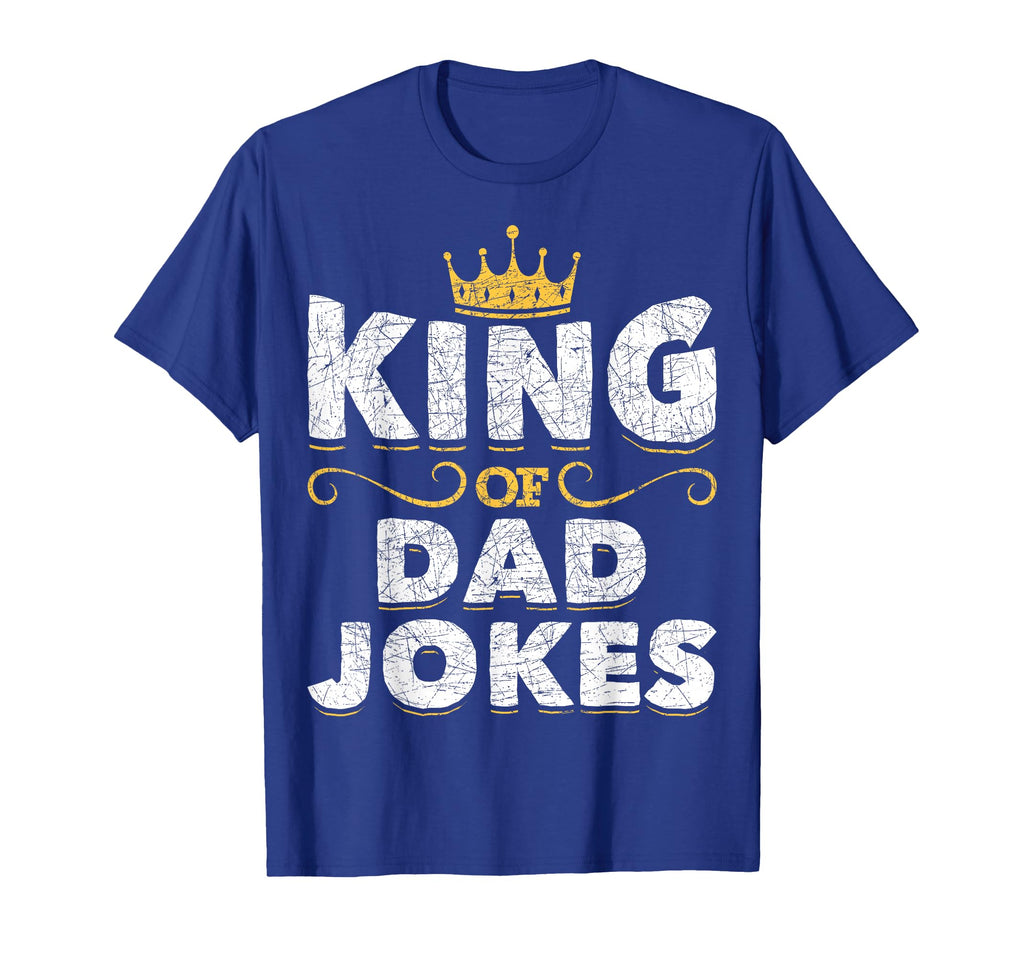 Mens King Dad Jokes Crown Rad Jokes T-Shirt - Unique Graphic Men Women - T-Shirt, Sweatshirt, Hoodie