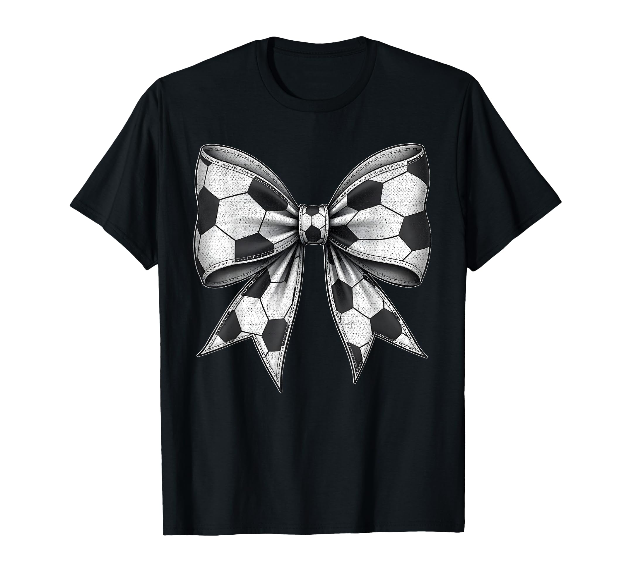 Soccer Ball Coquette Bow Soccer Mom Life T-Shirt - Minimalist Print Unisex - T-Shirt, Sweatshirt, Hoodie