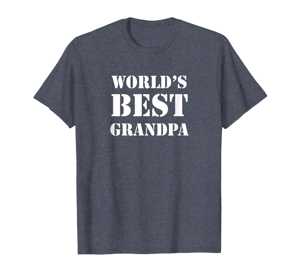Worlds Best Grandpa T-Shirt - Minimalist Print Men Women - T-Shirt, Sweatshirt, Hoodie