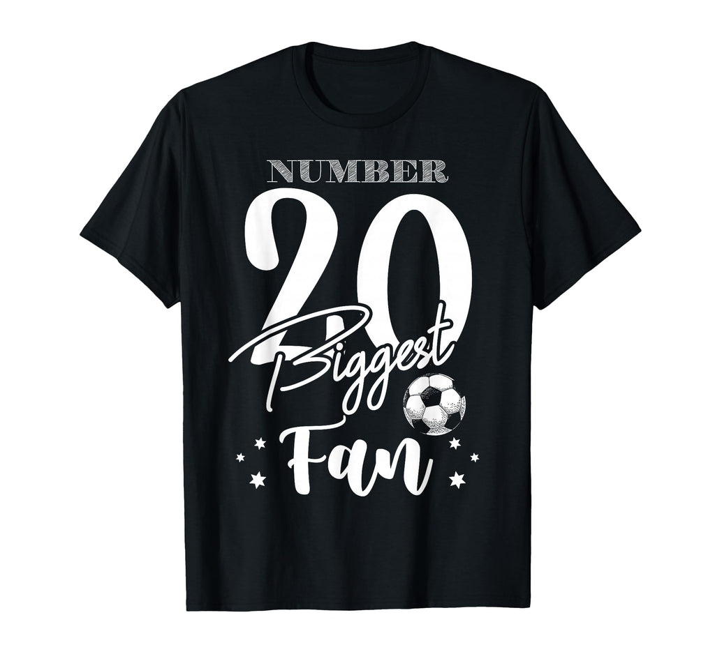 Number 20 Biggest Fan Soccer Player T-Shirt - Minimalist Print Unisex - T-Shirt, Sweatshirt, Hoodie
