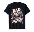 Dad Level Unlocked New Dad Video Gamer T-Shirt - Minimalist Print Unisex - T-Shirt, Sweatshirt, Hoodie