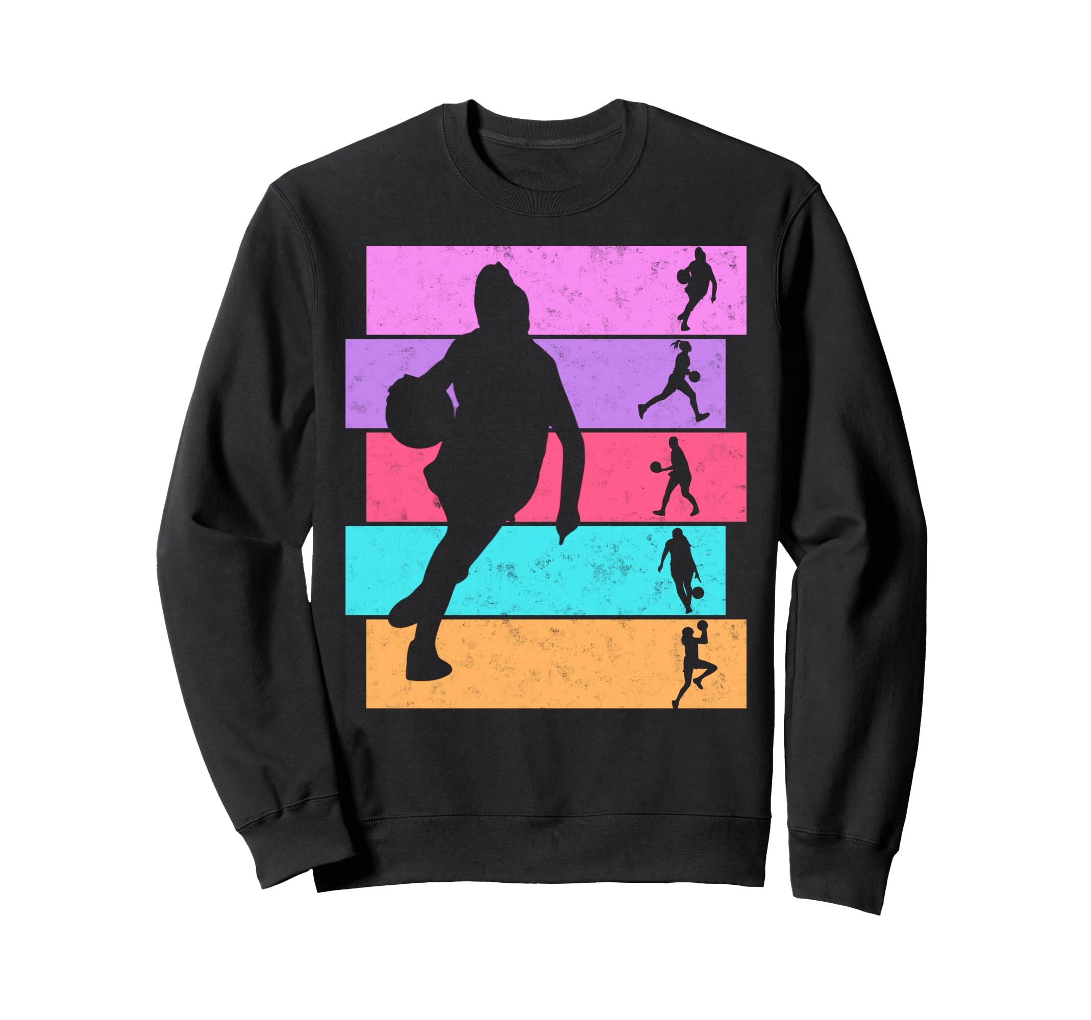 Colorful Basketball Player Slam Sweatshirt - Streetwear Style for Adults - T-Shirt, Sweatshirt, Hoodie