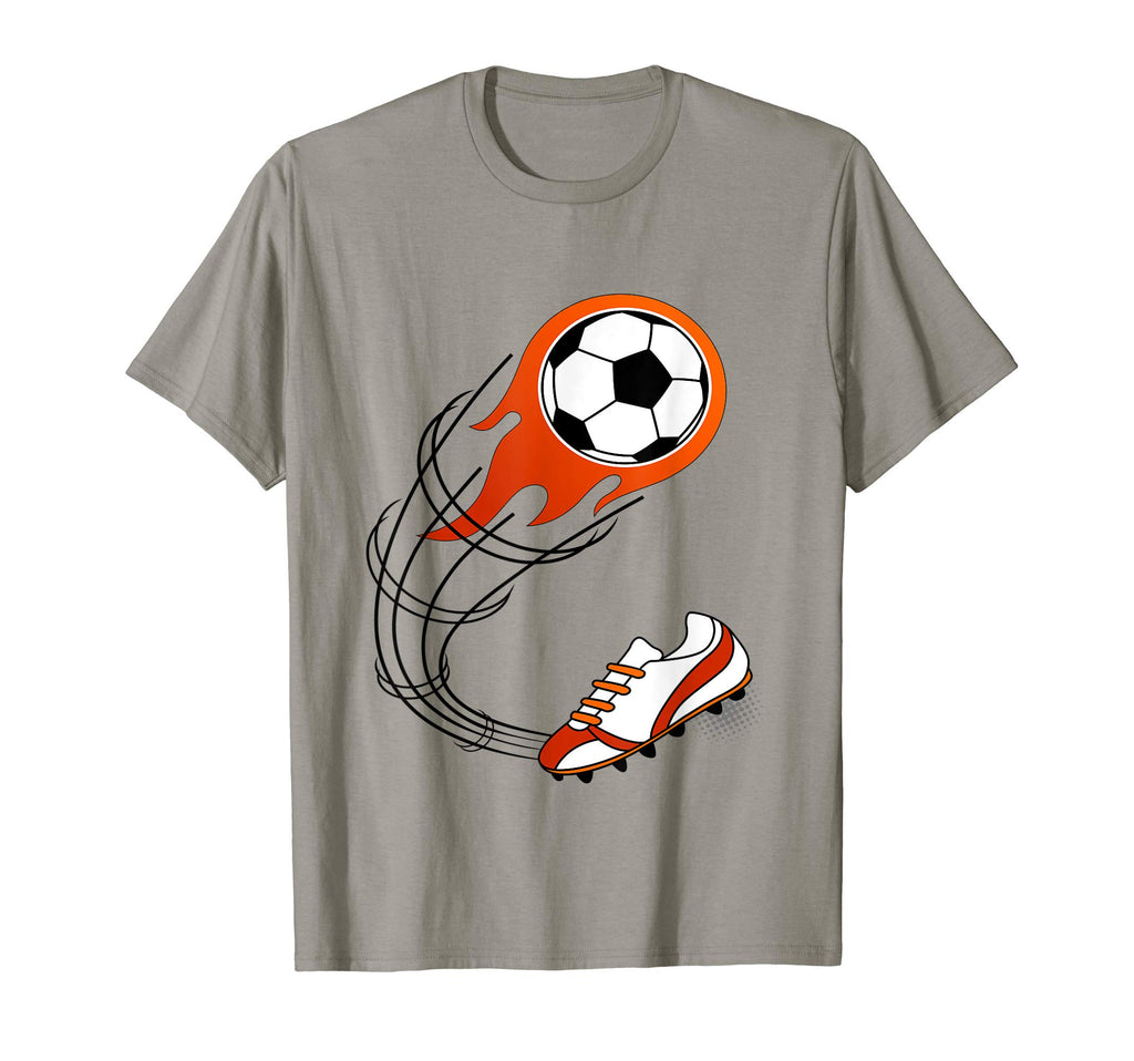 Soccer Gift Or Flaming Soccer Ball T-Shirt - Unique Graphic for Adults - T-Shirt, Sweatshirt, Hoodie