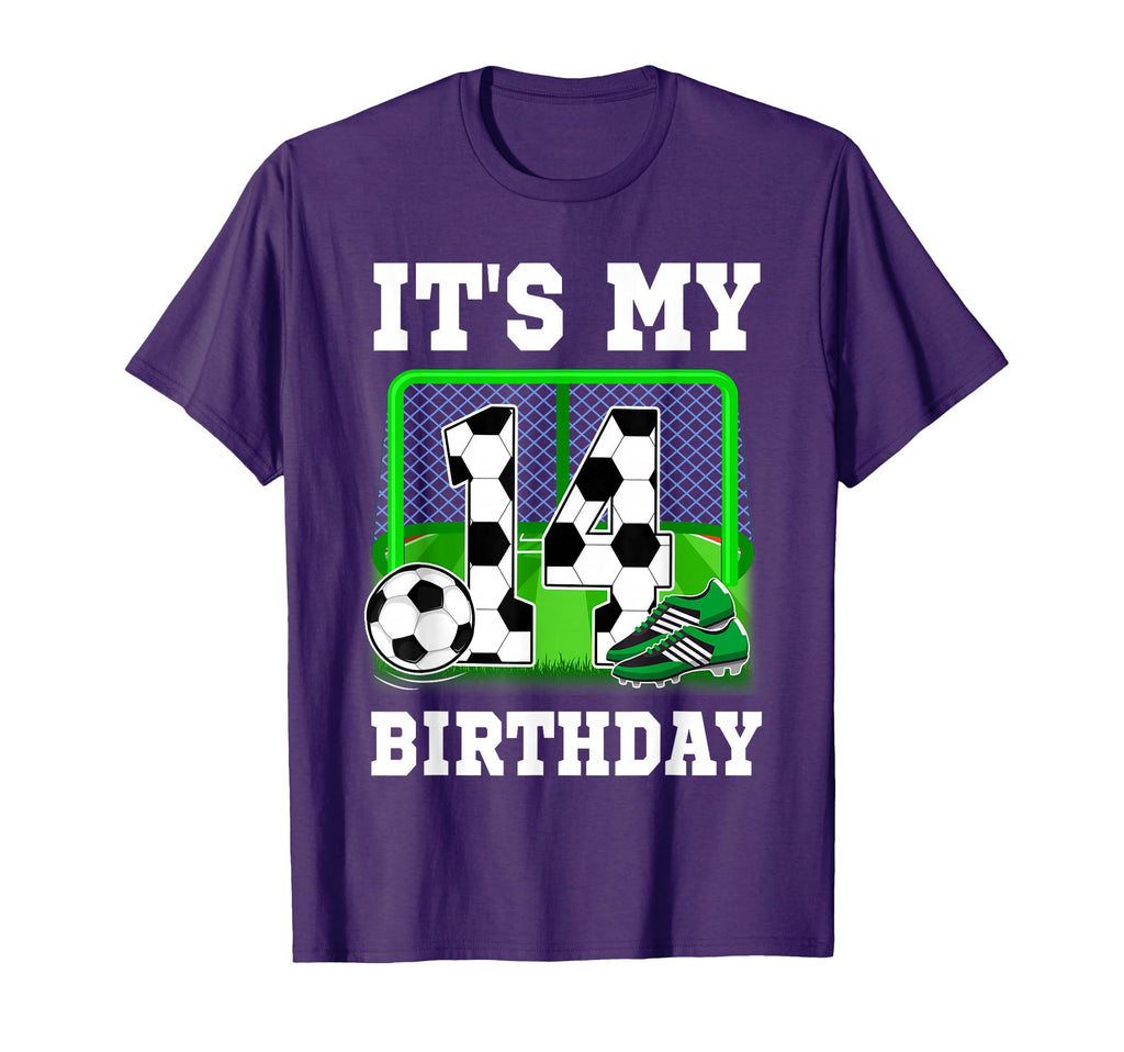 Its My 14Th Birthday Soccer Theme T-Shirt - Fun Novelty Design for Adults - T-Shirt, Sweatshirt, Hoodie