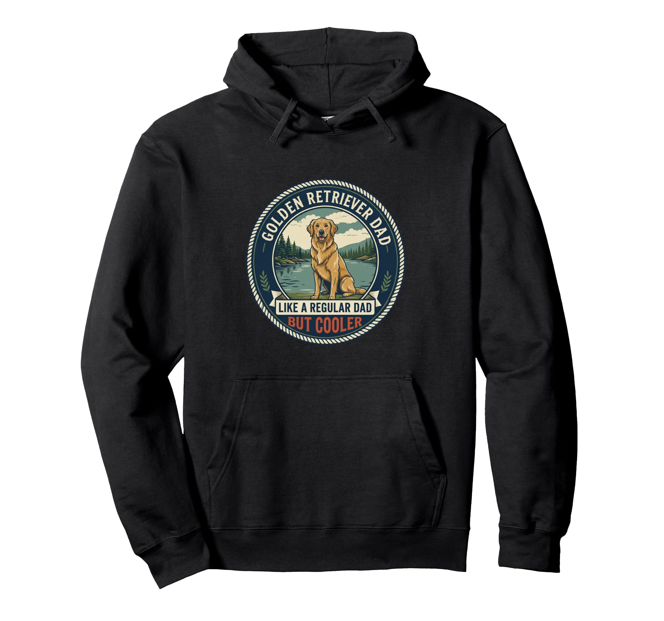 Golden Retriever Dad Like Regular Hoodie - Fun Novelty Design Men Women - T-Shirt, Sweatshirt, Hoodie