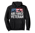 Air Force Veteran Us American Hoodie - Casual Everyday Wear for Adults - T-Shirt, Sweatshirt, Hoodie