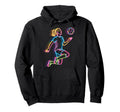 Colorful Funny Soccer Fan Dad Mom Game Hoodie - Streetwear Style Unisex - T-Shirt, Sweatshirt, Hoodie