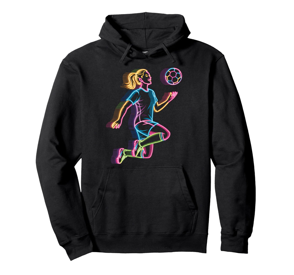 Colorful Funny Soccer Fan Dad Mom Hoodie - Streetwear Style for Adults - T-Shirt, Sweatshirt, Hoodie