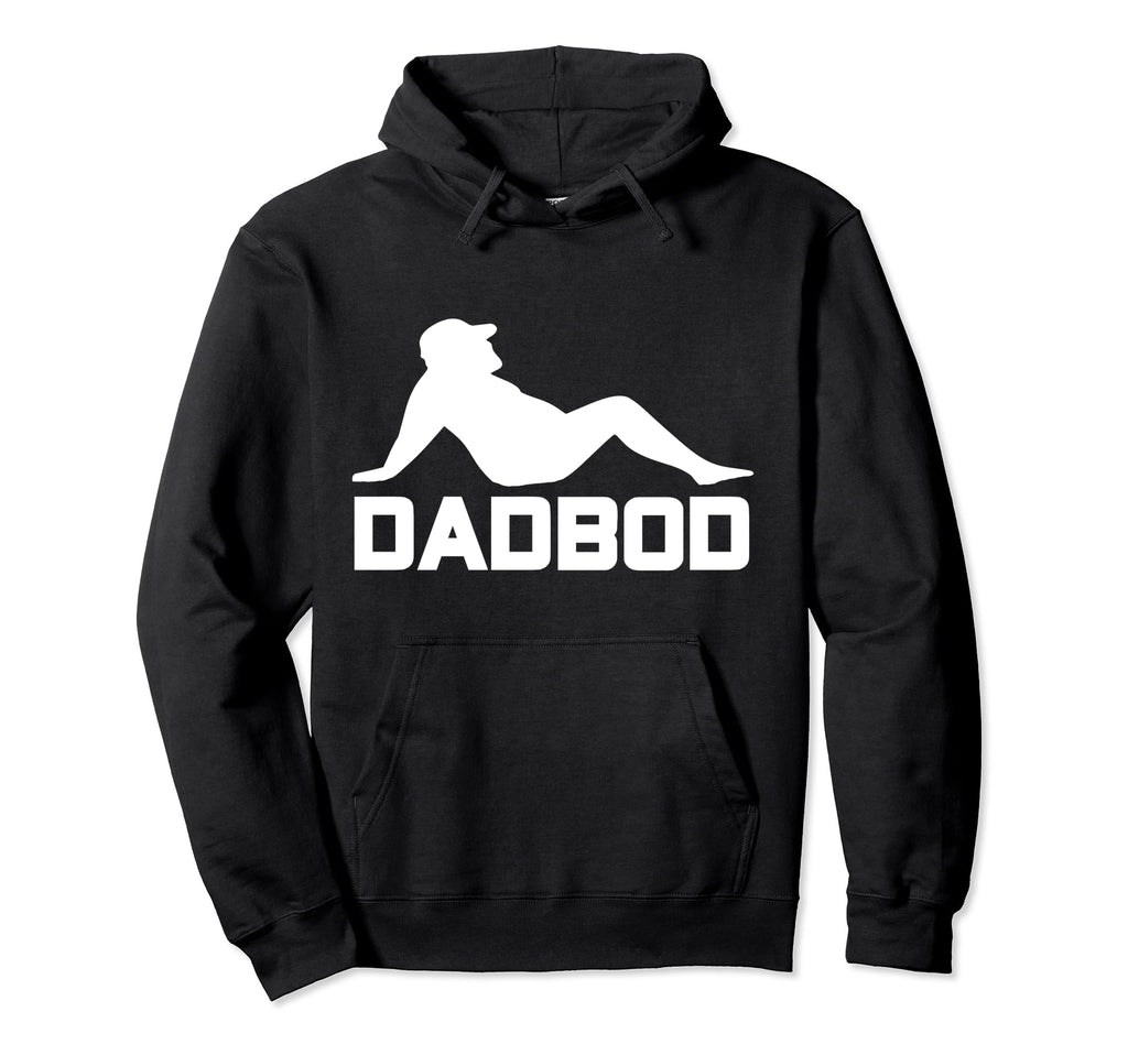 Dad Bod Funny Dadbod Silhouette Beer Hoodie - Aesthetic Graphic for Adults - T-Shirt, Sweatshirt, Hoodie