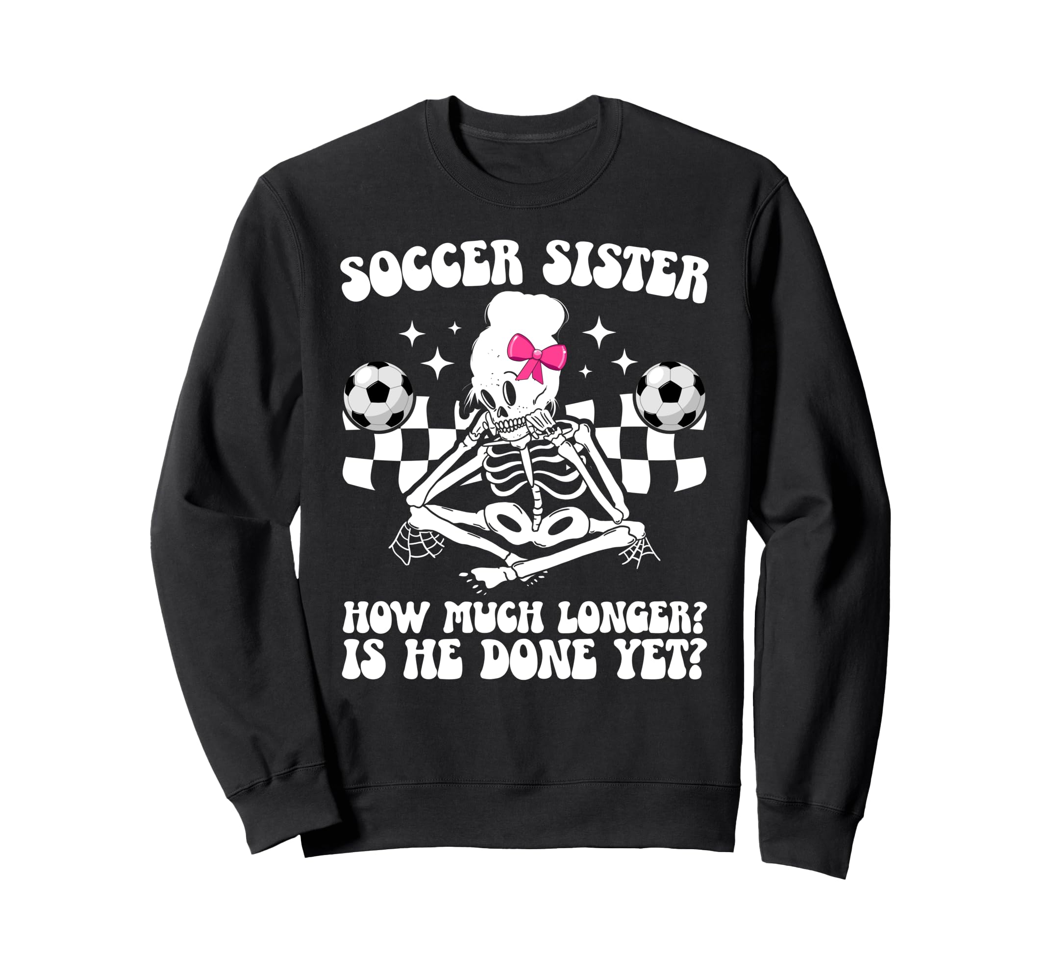 Soccer Sister Groovy Soccer Sweatshirt - Minimalist Print Men Women - T-Shirt, Sweatshirt, Hoodie