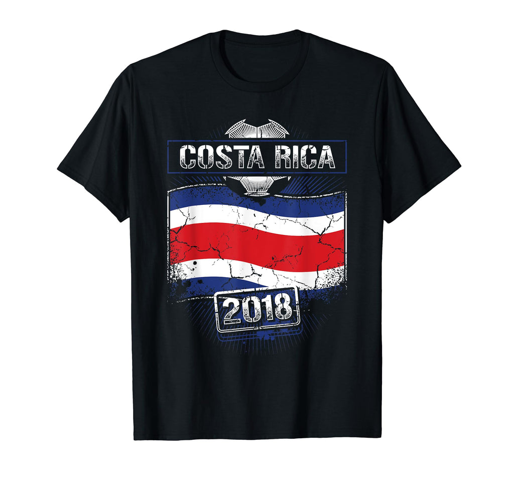 Costa Rica 2018 Soccer Costa Rican Flag T-Shirt - Unique Graphic Men Women - T-Shirt, Sweatshirt, Hoodie