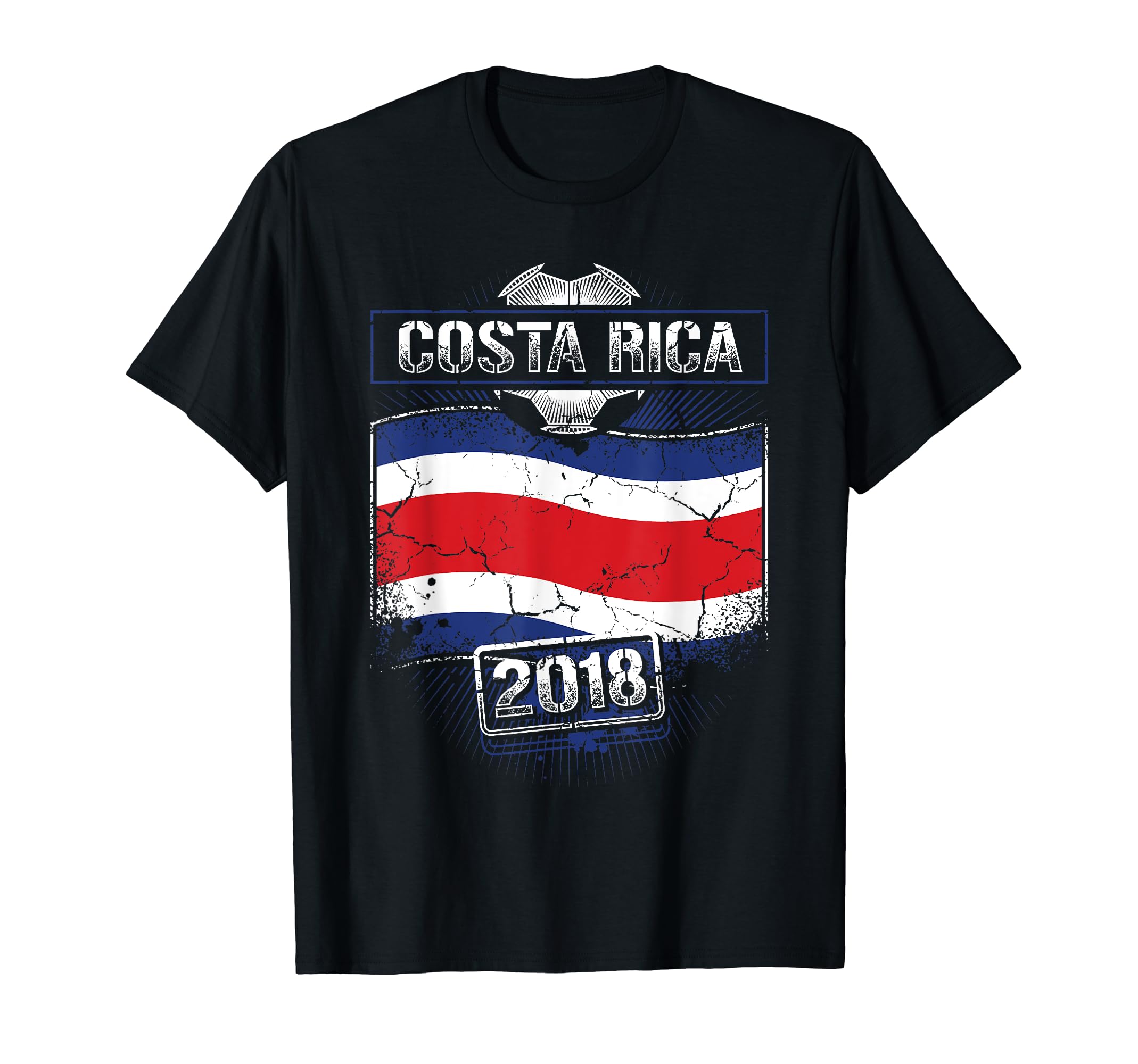 Costa Rica 2018 Soccer Costa Rican Flag T-Shirt - Unique Graphic Men Women - T-Shirt, Sweatshirt, Hoodie