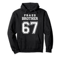 Number 67 Custom Proud Soccer Futbol Hoodie - Casual Everyday Wear Unisex - T-Shirt, Sweatshirt, Hoodie