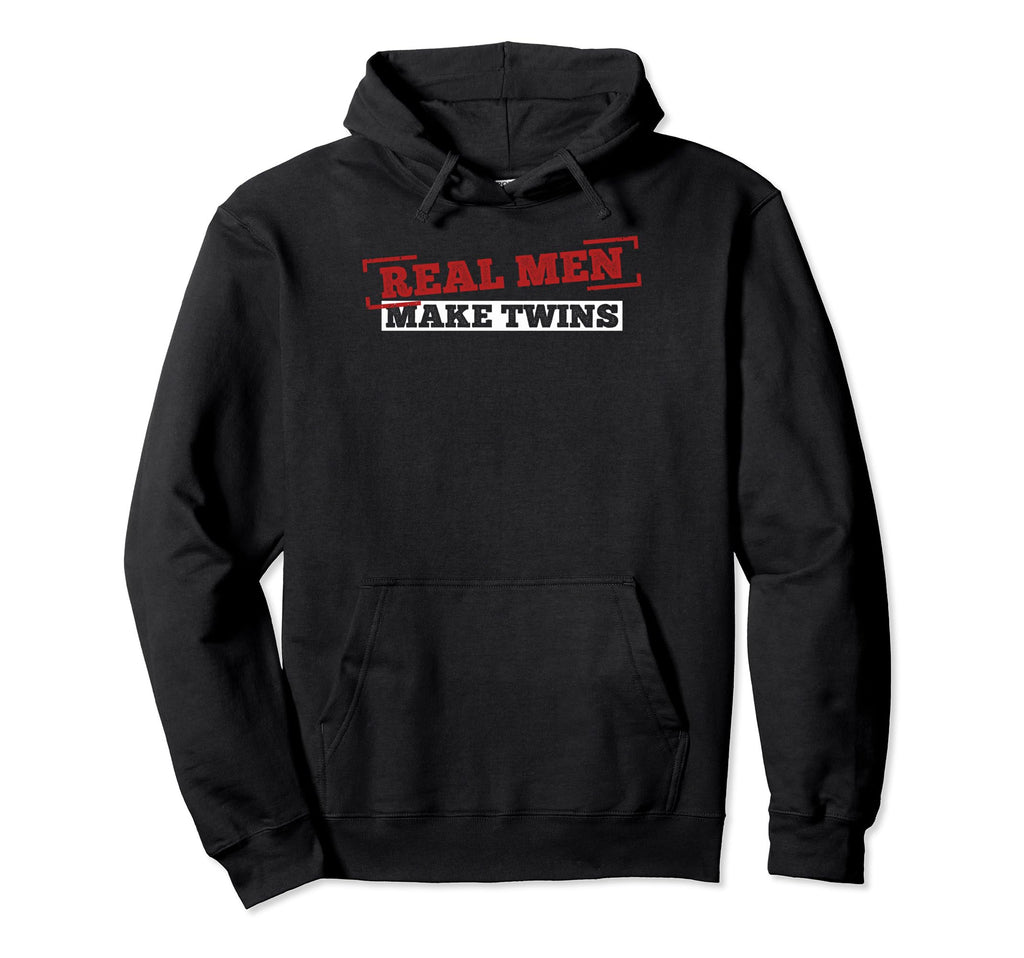 Real Make Twins Twin Dads To Be Twins Hoodie - Novelty Apparel for Adults - T-Shirt, Sweatshirt, Hoodie