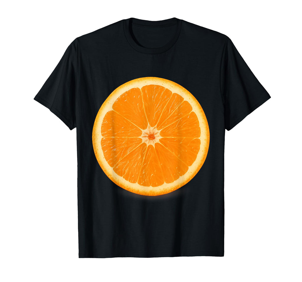 Orange Slice Fruit Costume Couple T-Shirt - Streetwear Style Men Women - T-Shirt, Sweatshirt, Hoodie