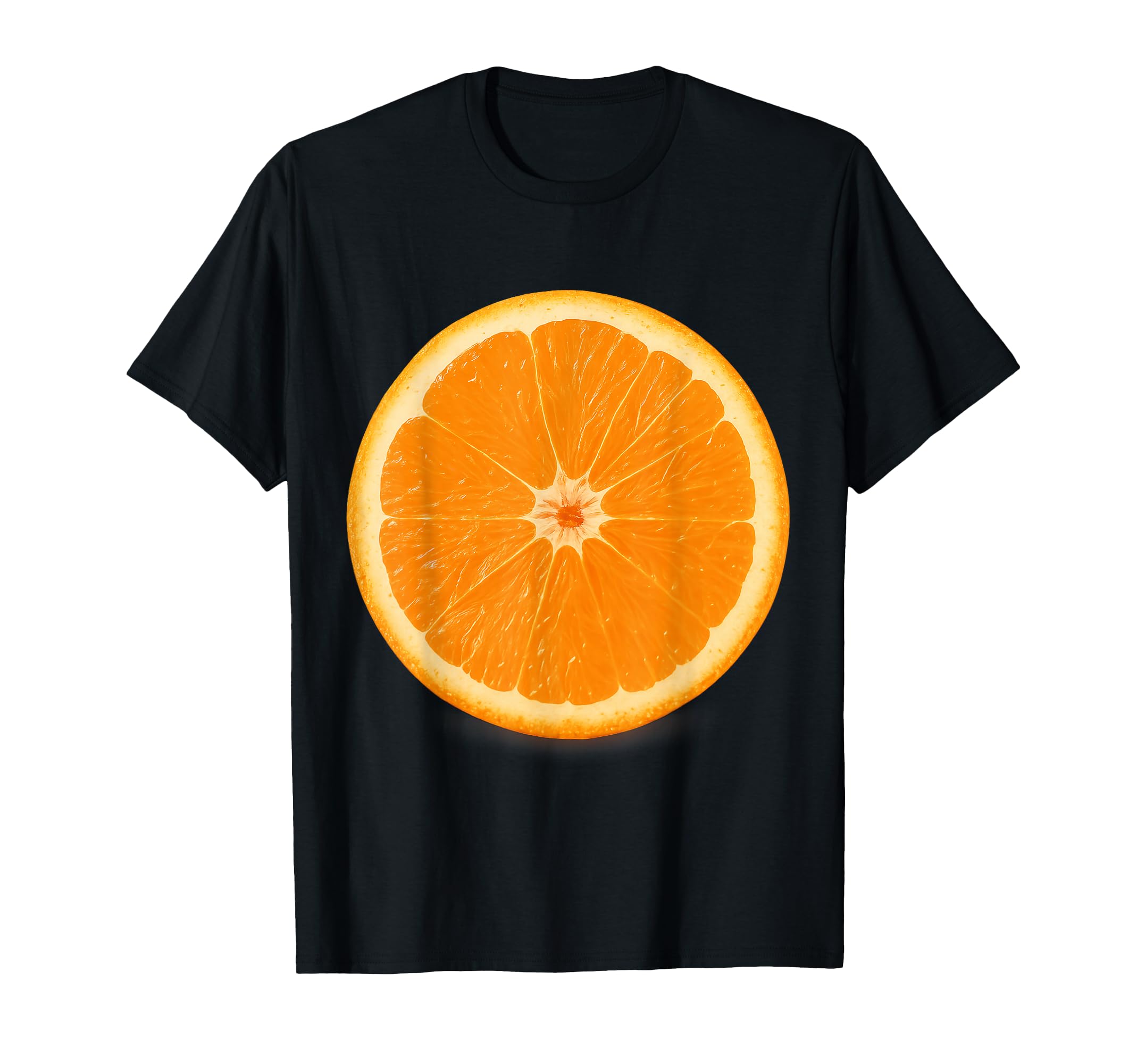 Orange Slice Fruit Costume Couple T-Shirt - Streetwear Style Men Women - T-Shirt, Sweatshirt, Hoodie