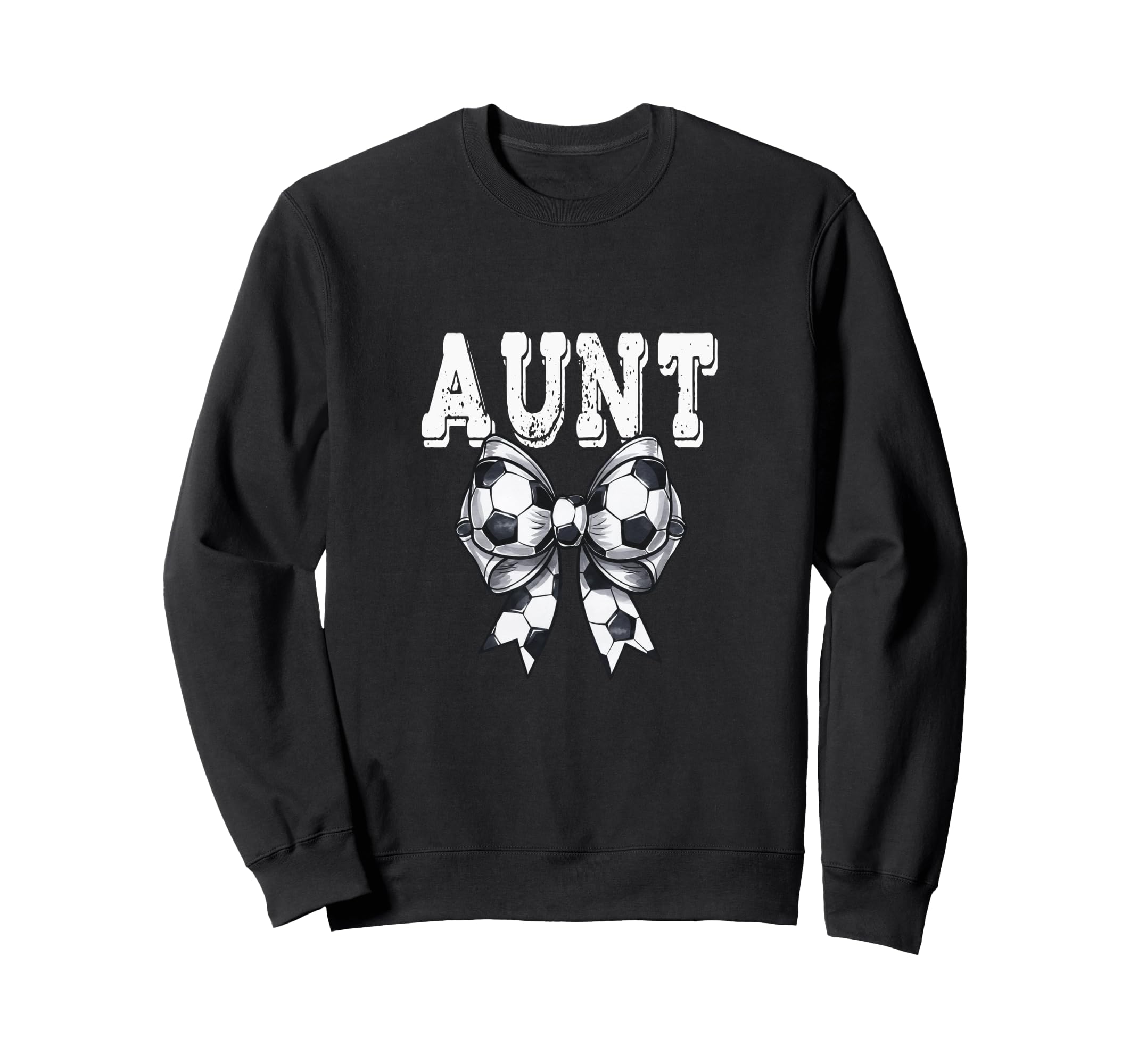 Coquette Soccer Bow Aunt Sweatshirt - Casual Everyday Wear for Adults - T-Shirt, Sweatshirt, Hoodie