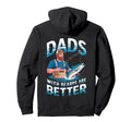 Dads Beards Are Better Fishing Fun Hoodie - Custom Art Print Unisex - T-Shirt, Sweatshirt, Hoodie