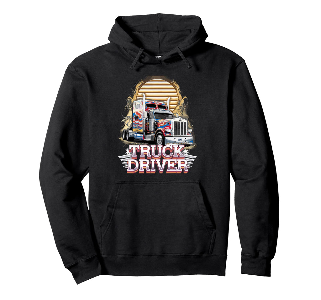 American Truckers Trucker Or Trucker Hoodie - Minimalist Print for Adults - T-Shirt, Sweatshirt, Hoodie