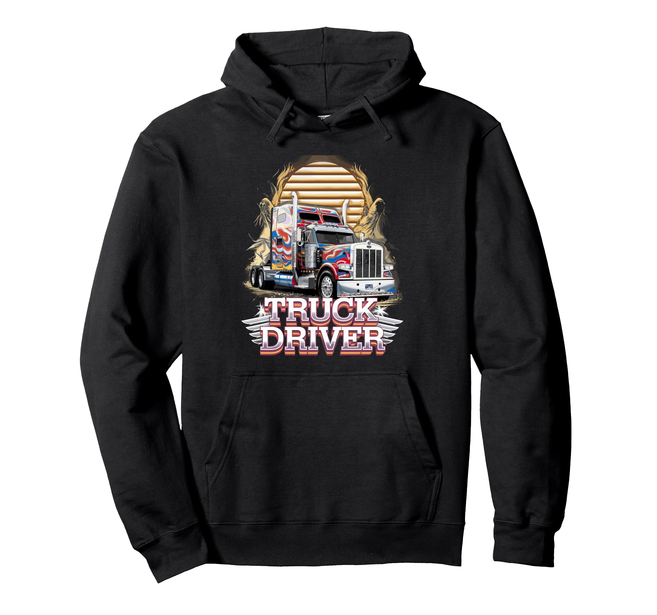 American Truckers Trucker Or Trucker Hoodie - Minimalist Print for Adults - T-Shirt, Sweatshirt, Hoodie