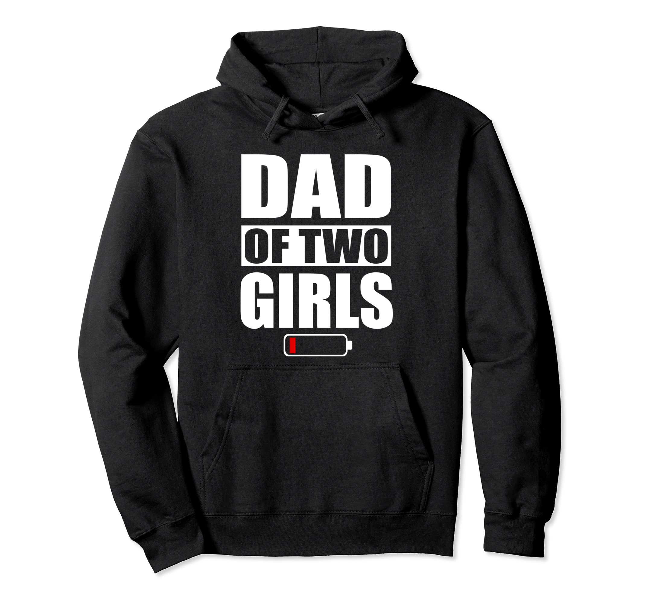 Dad 2 Two Daughters Fathers Day Hoodie - Streetwear Style for Adults - T-Shirt, Sweatshirt, Hoodie