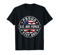 Proud Air Force Step Dad Flag Us T-Shirt - Casual Everyday Wear Unisex - T-Shirt, Sweatshirt, Hoodie