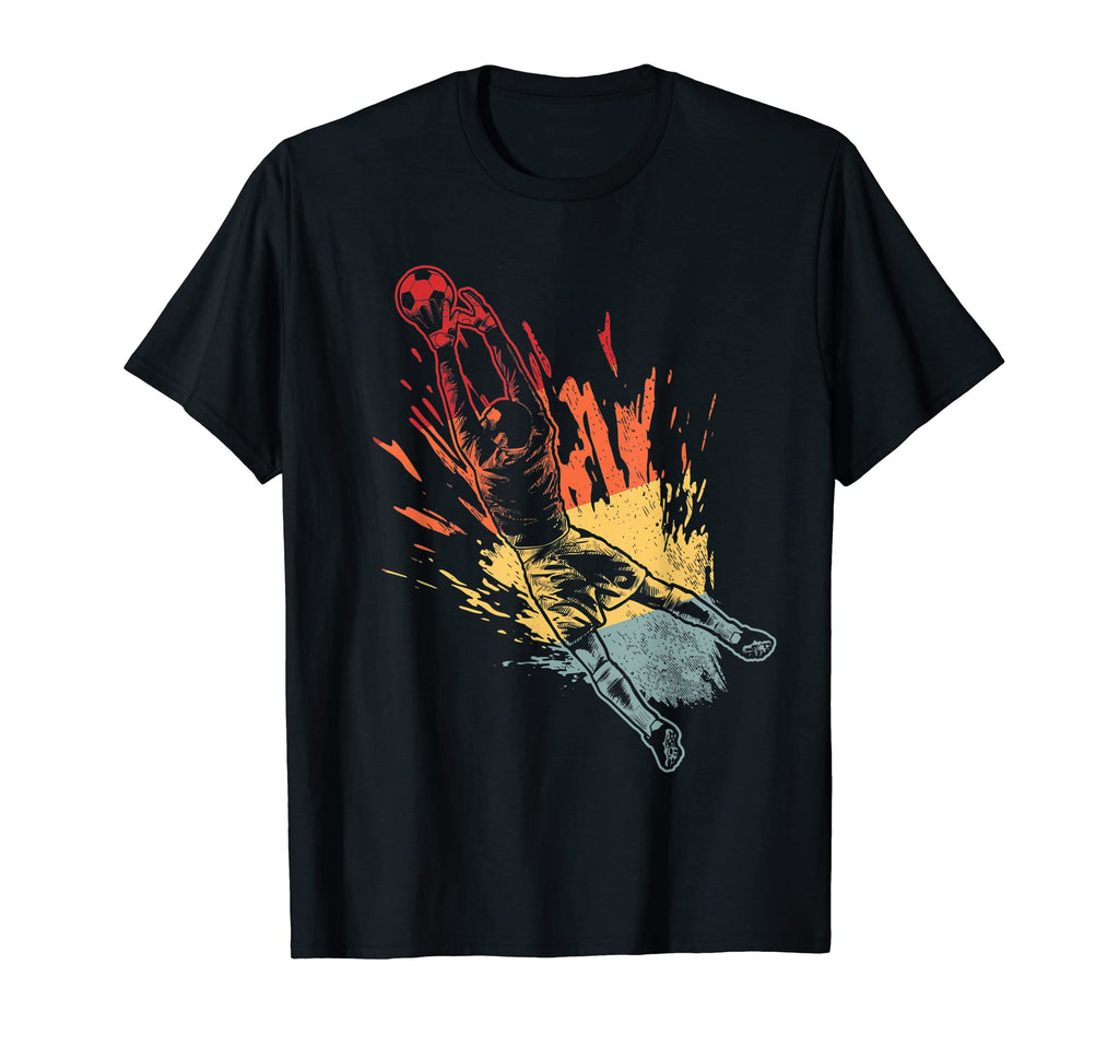 Jumping Soccer Goalie Football Soccer T-Shirt - Minimalist Print Unisex - T-Shirt, Sweatshirt, Hoodie
