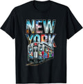 New York Train Graffiti Style Nyc Subway Car - Adult & Kids T-Shirts, Sweatshirts & Hoodies apparel design preview 1