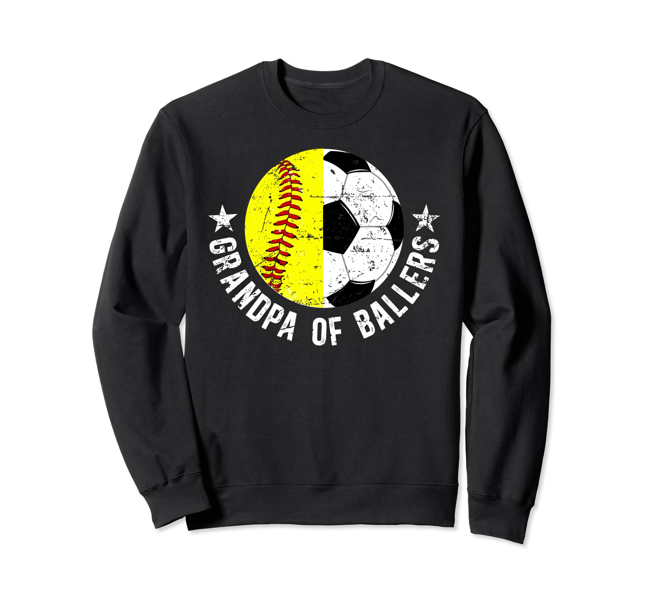 Grandpa Ballers Proud Soccer Softball Sweatshirt - Novelty Apparel Unisex - T-Shirt, Sweatshirt, Hoodie