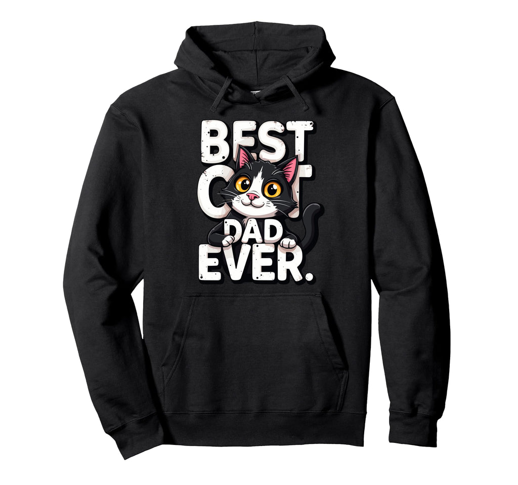 Best Cat Dad Funny Cat Lover Grandma Hoodie - Trendy Graphic Men Women - T-Shirt, Sweatshirt, Hoodie