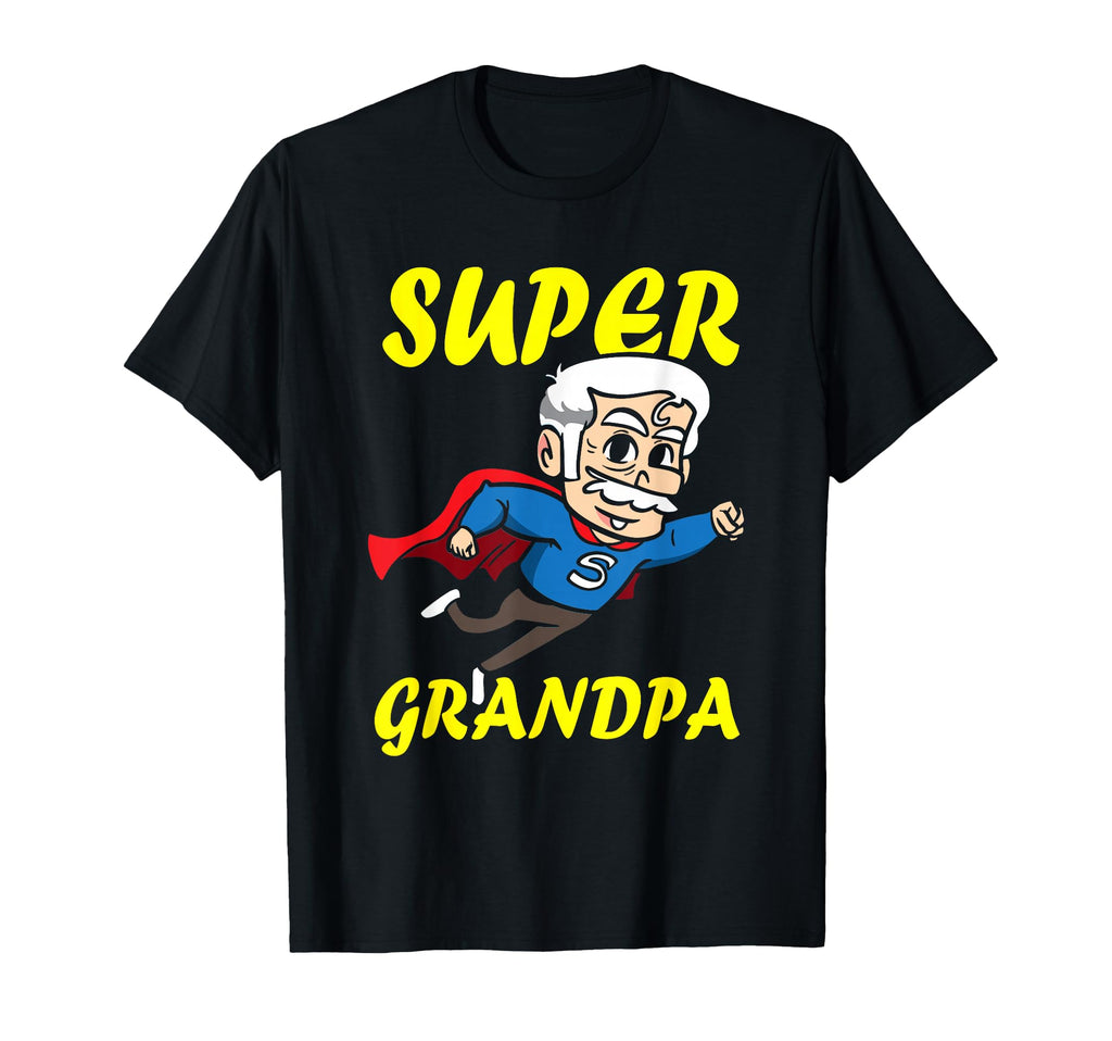 Super Grandpa Funny Grandfather Superhero T-Shirt - Trendy Graphic Unisex - T-Shirt, Sweatshirt, Hoodie