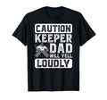 Hockey Keeper Dad Will Yell Loudly Ice T-Shirt - Fun Novelty Design Unisex - T-Shirt, Sweatshirt, Hoodie