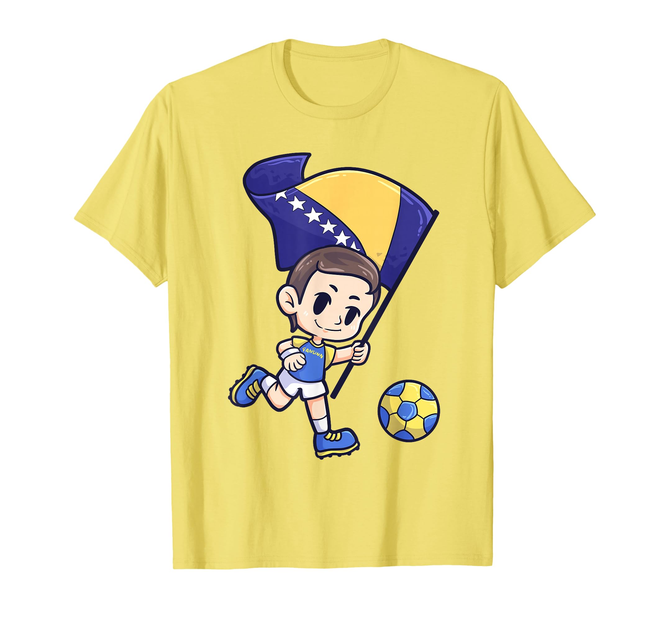 Funny Soccer Bosnia Herzegovina Flag T-Shirt - Streetwear Style for Adults - T-Shirt, Sweatshirt, Hoodie