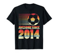 Awesome Since 2014 Soccer 12Th Birthday T-Shirt - Graphic Print Unisex - T-Shirt, Sweatshirt, Hoodie