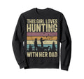 This Loves Hunting Her Dad Father Sweatshirt - Graphic Print for Adults - T-Shirt, Sweatshirt, Hoodie