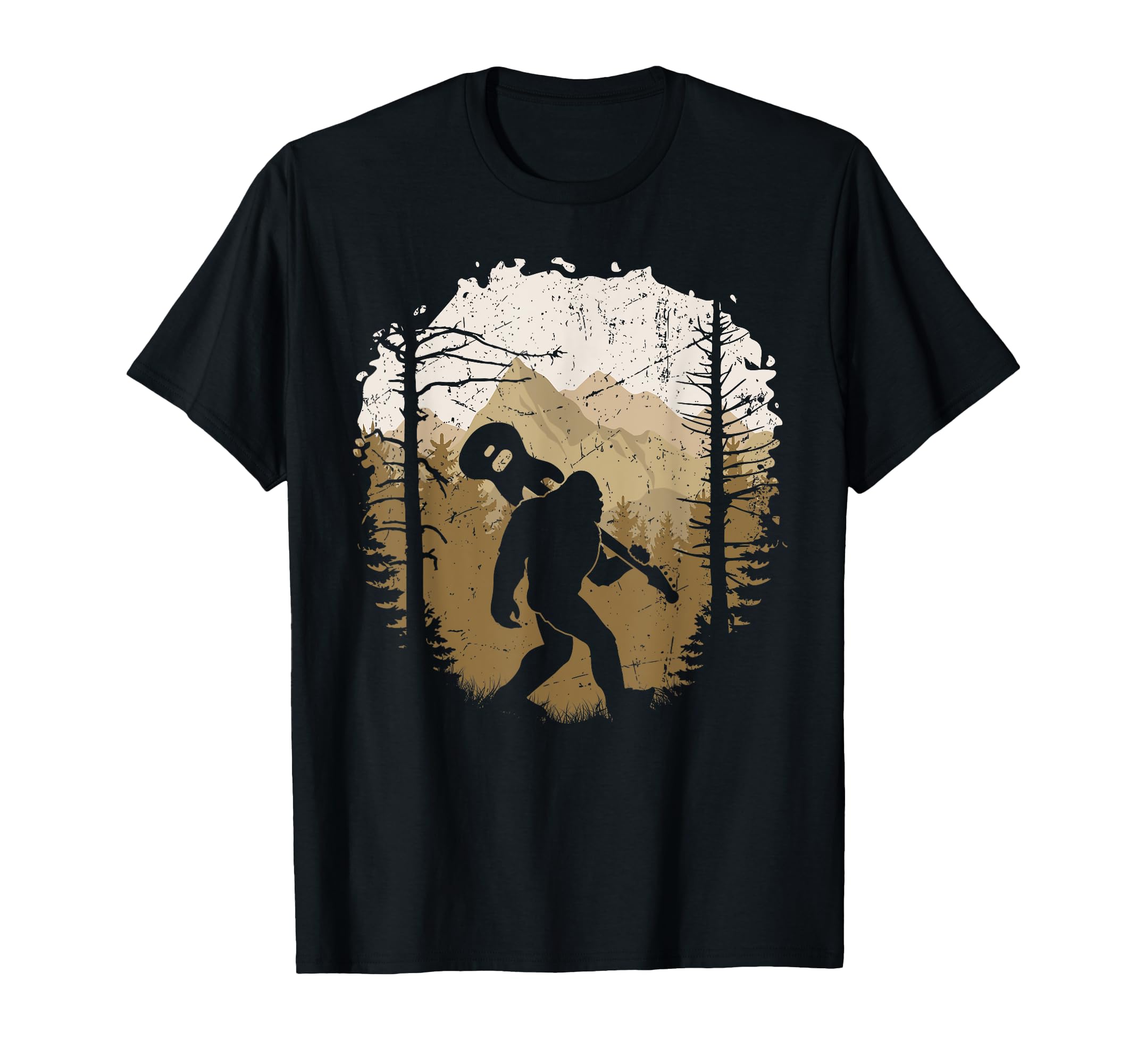 Bigfoot Electric Guitar Funny Sasquatch T-Shirt - Unique Graphic Men Women - T-Shirt, Sweatshirt, Hoodie