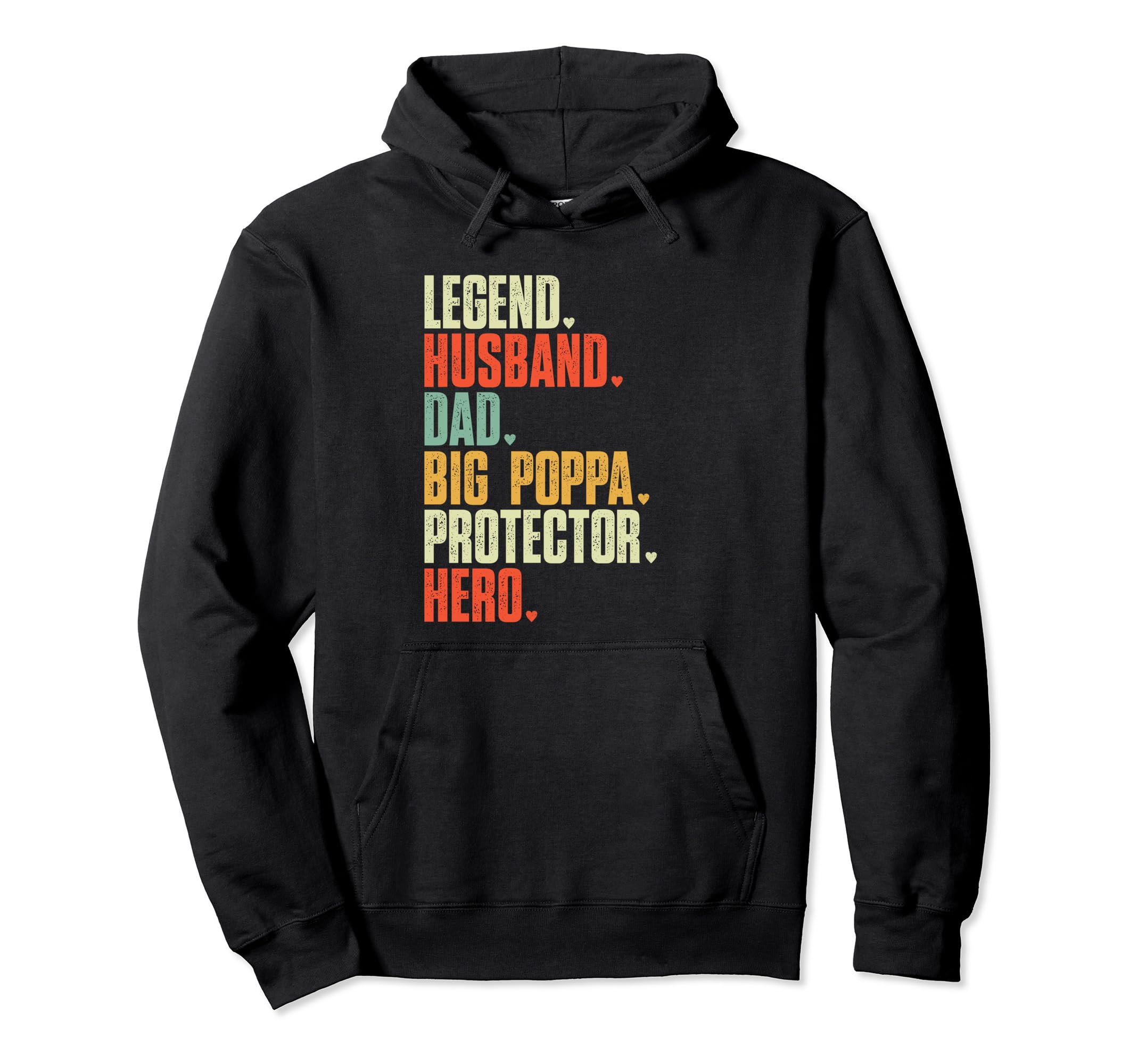 Fathers Day Legend Husband Dad Big Hoodie - Minimalist Print Men Women - T-Shirt, Sweatshirt, Hoodie