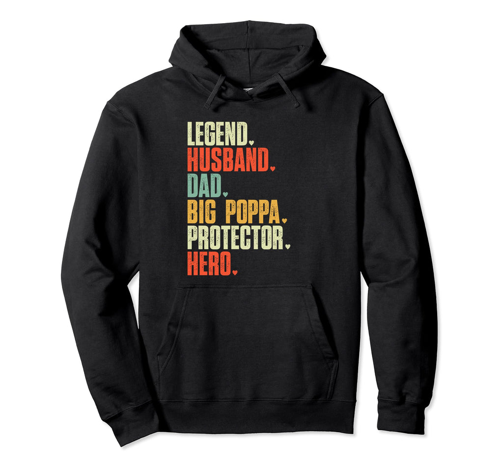 Fathers Day Legend Husband Dad Big Hoodie - Aesthetic Graphic for Adults - T-Shirt, Sweatshirt, Hoodie