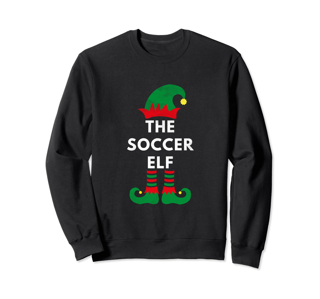 Elves Santa Soccer Elf Sporty Sweatshirt - Minimalist Print for Adults - T-Shirt, Sweatshirt, Hoodie