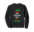 Elves Santa Soccer Elf Sporty Sweatshirt - Minimalist Print for Adults - T-Shirt, Sweatshirt, Hoodie
