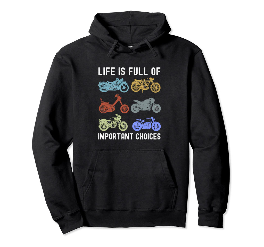 Funny Motorcycle Dad Biker Rider Bike Hoodie - Fun Novelty Design Unisex - T-Shirt, Sweatshirt, Hoodie