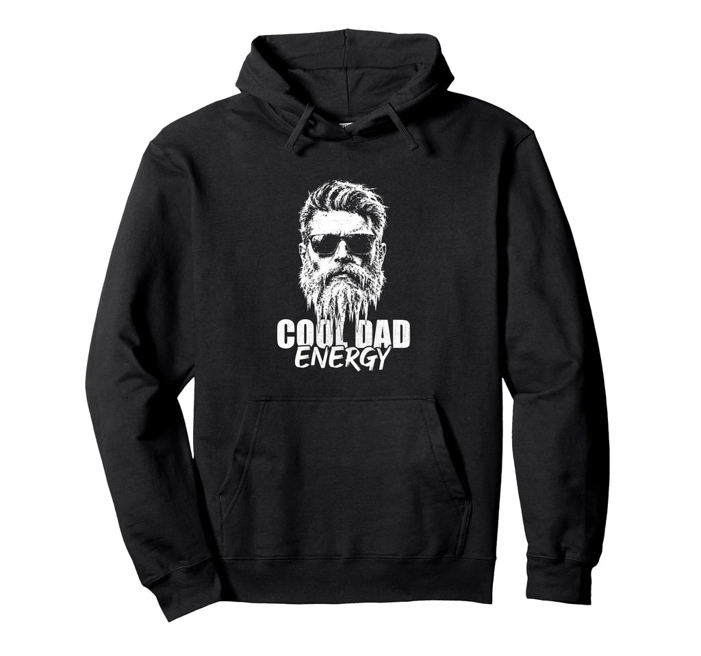 Dad Energy Bearded Father Sunglasses Hoodie - Custom Art Print Unisex - T-Shirt, Sweatshirt, Hoodie