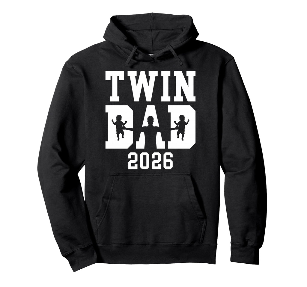 Twin Dad Twins Est 2026 Promoted To Dad Hoodie - Unique Graphic for Adults - T-Shirt, Sweatshirt, Hoodie