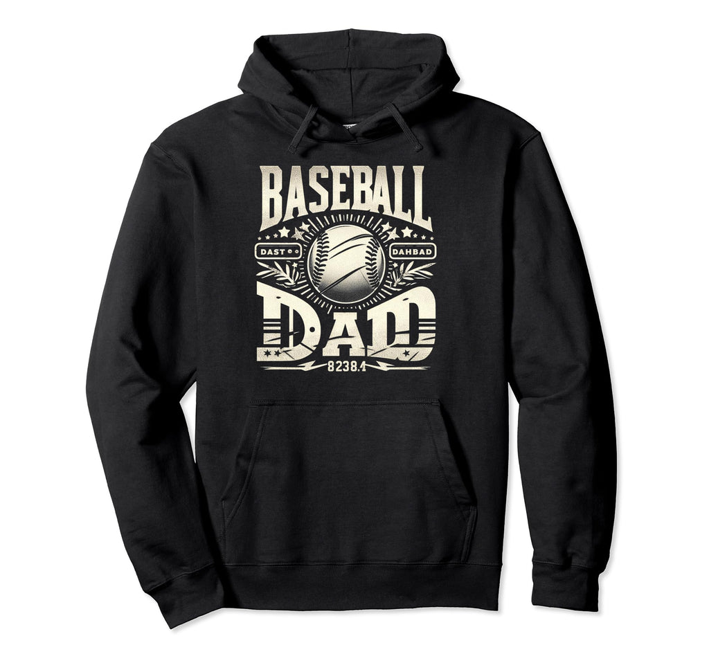 Baseball Dad Fathers Day Hoodie - Custom Art Print for Adults - T-Shirt, Sweatshirt, Hoodie