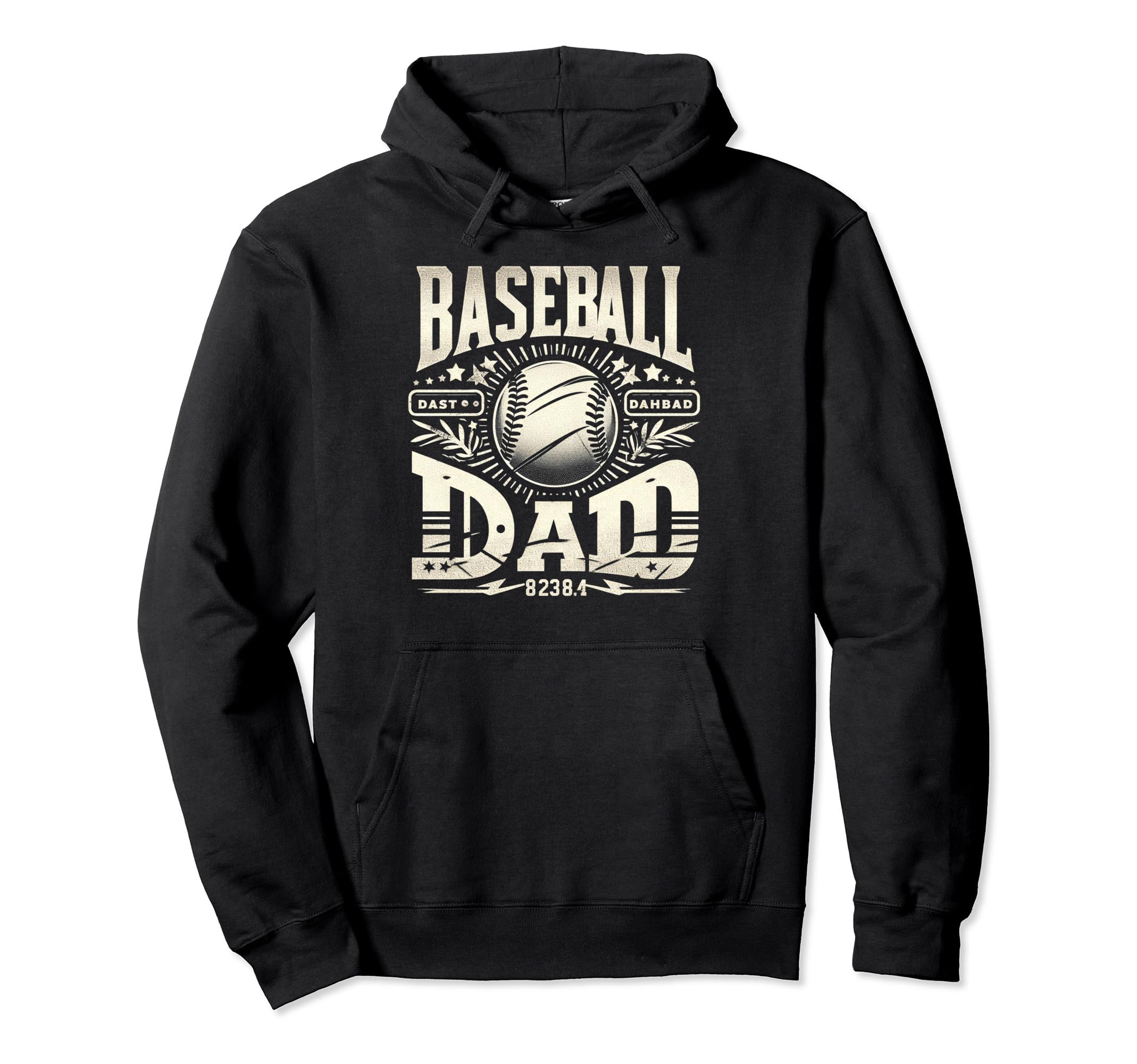 Baseball Dad Fathers Day Hoodie - Custom Art Print for Adults - T-Shirt, Sweatshirt, Hoodie